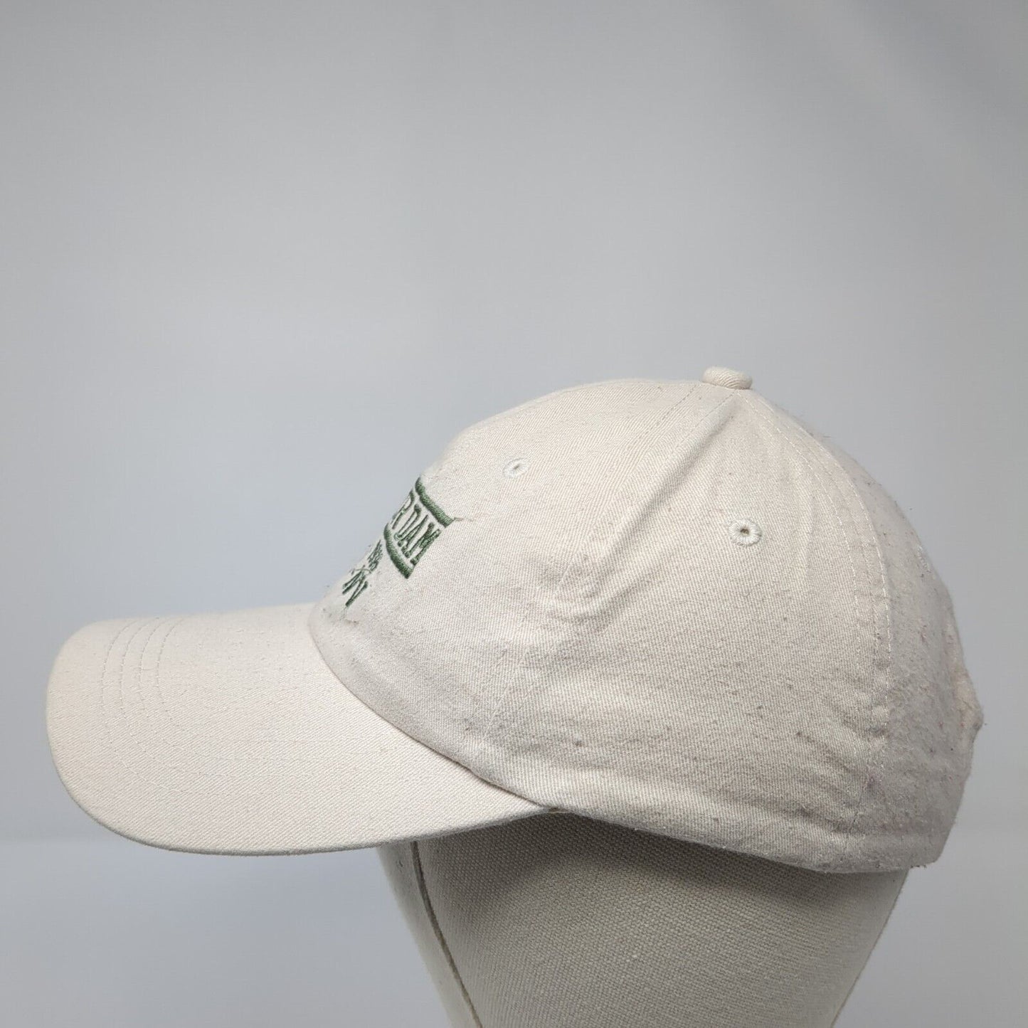 Hoover Dam Est 1935 AZ-NV Strapback Hat Tan OS Adjustable Embroidered Cotton