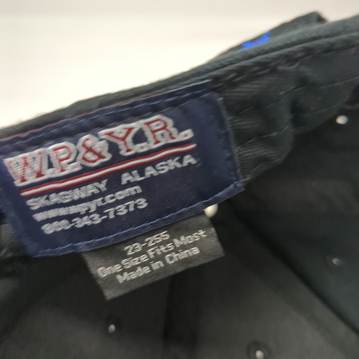 White Pass & Yukon Route Baseball Cap Black One Size Skagway Alaska Train Hat