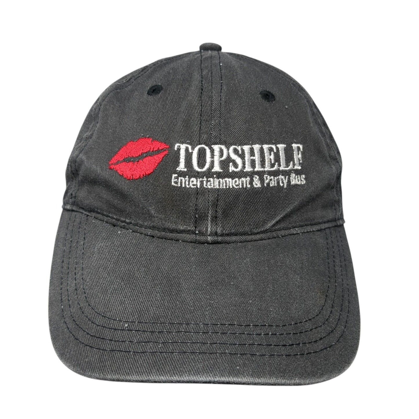 Top Shelf Entertainment & Party Bus Slideback Baseball Cap Black OS Adjustable