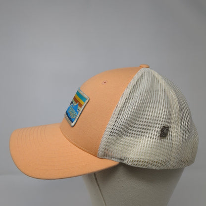 Idaho Snapback Trucker Hat Orange M/L Adjustable Embroidered Mesh Richardson