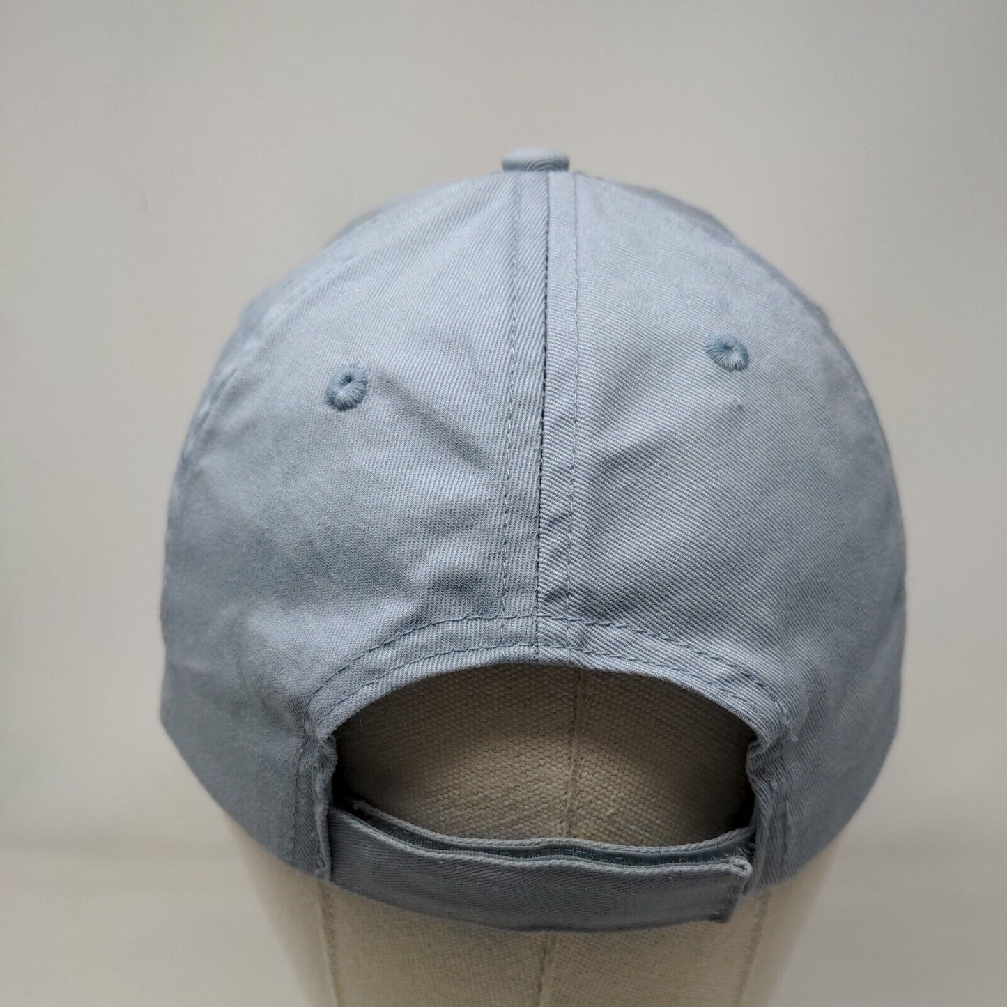 Summer Vibes Strapback Hat Blue OSFM Solid Embroidered Vent Holes