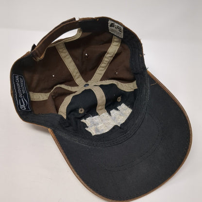 Happy Duck Dynasty Strapback Hat Brown OS Adjustable Embroidered Outdoor Cap