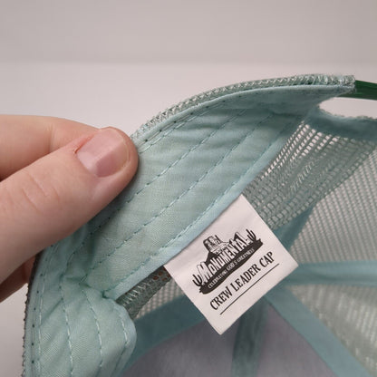 Monumental Snapback Mesh Back Trucker Hat Green One Size Crew Leader Cap