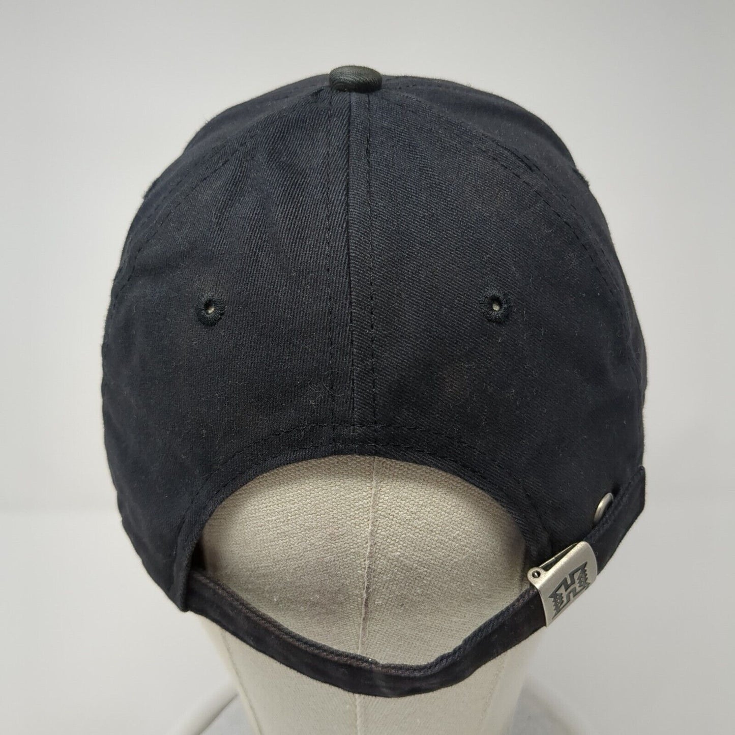 Kulanui Hawaii Slideback Hat Black One Size Adjustable Embroidered 6 Panel