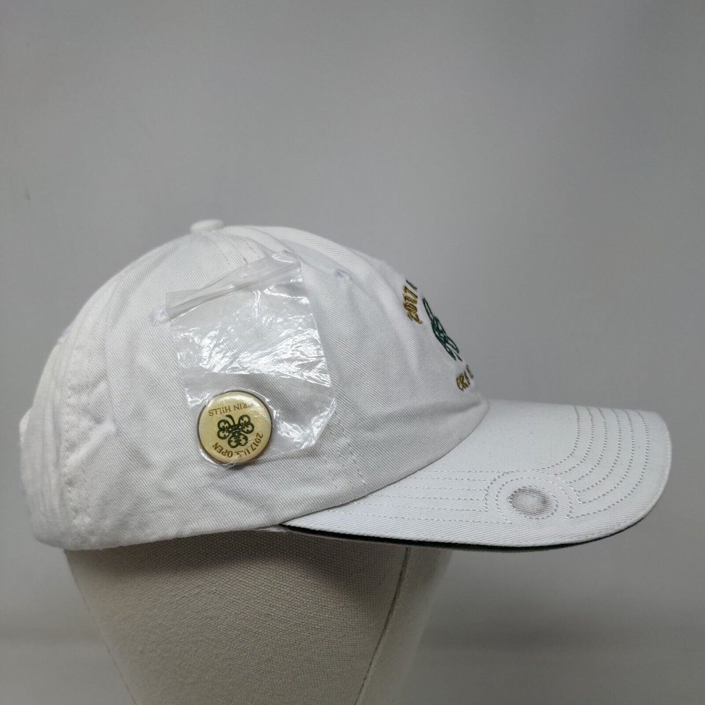 USGA Men's Slideback Hat White OSFM 2017 U.S. Open Erin Hills Embroidered Logo