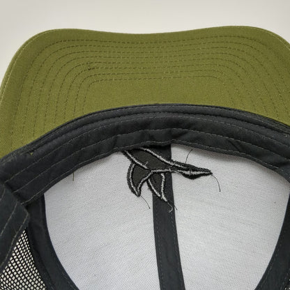 Pacific Headwear Trucker Hat Green One Size Duck Crossed Axes Mesh Snapback hat