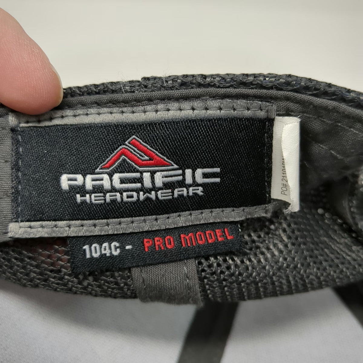 Pacific Headwear Trucker Hat Green OSFM Leather Patch Construction Mesh Snapback