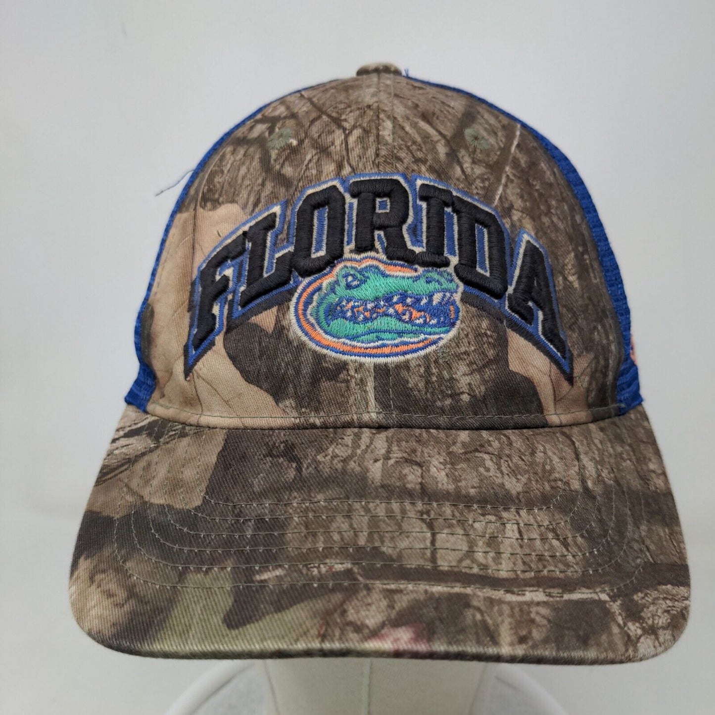 Top of the World Men's Snapback Mesh Back Hat Camo OSFA Florida Gators Logo