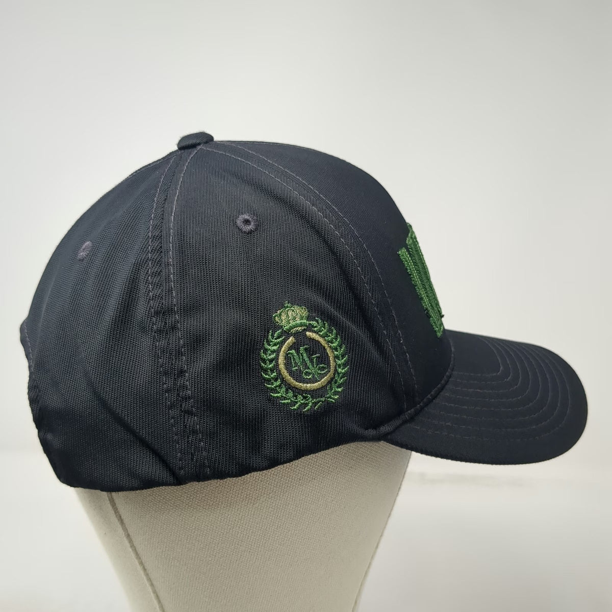 G/FORE Snapback Hat Black One Size Verde 3D Embroidery Golf Nylon Blend Tech
