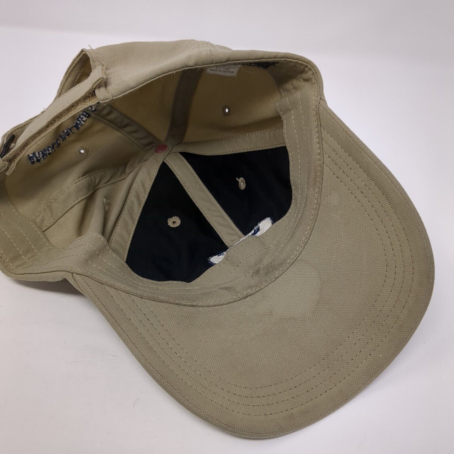 Running Y Ranch Strapback Hat Tan One Size Adjustable Embroidered
