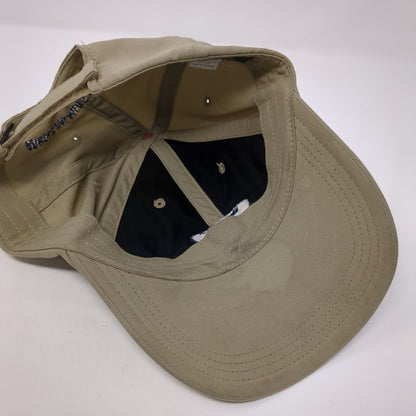 Running Y Ranch Strapback Hat Tan One Size Adjustable Embroidered