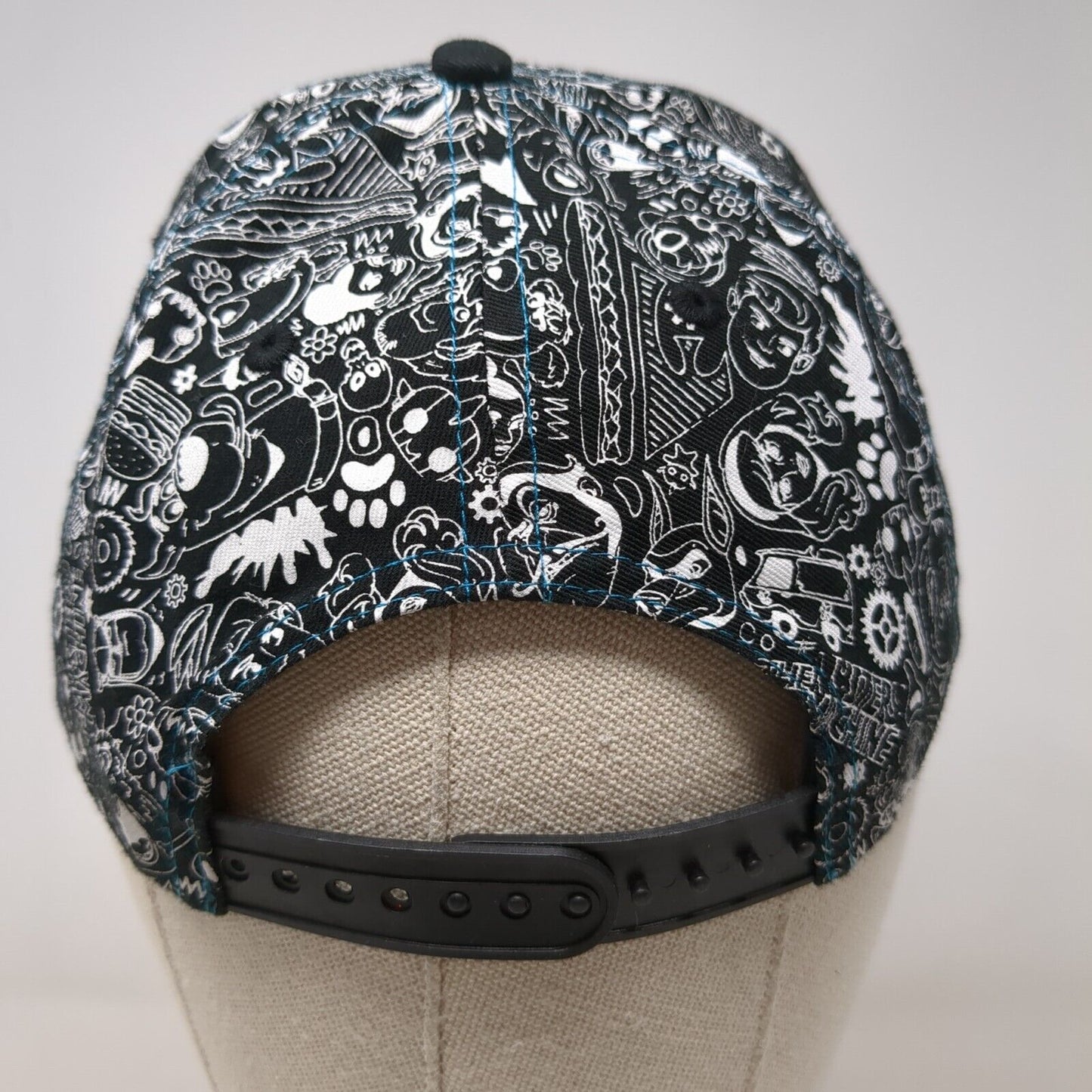 Scooby-Doo Snapback Hat Multicolor One Size All Over Print Adjustable