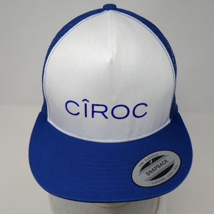 Ciroc Snapback Trucker Hat Blue One Size Adjustable Mesh Back Classics Yupoong