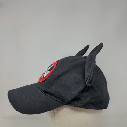 Mickey Mouse Ears Snapback Hat Black Adult Adjustable Patch Disney
