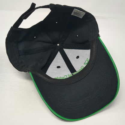 Asset Crafted Baseball Cap Black Green One Size General Cable Logo Strapback Hat