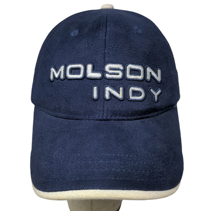 Molson Indy Men's Strapback Hat Blue Size OSFA Embroidered Spell Out Logo