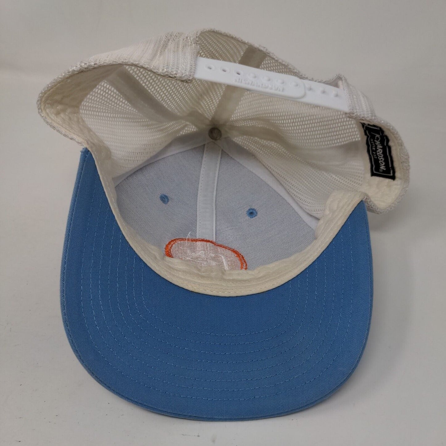 GMF Snapback Mesh Back Trucker Hat Blue One Size Colorblock Richardson