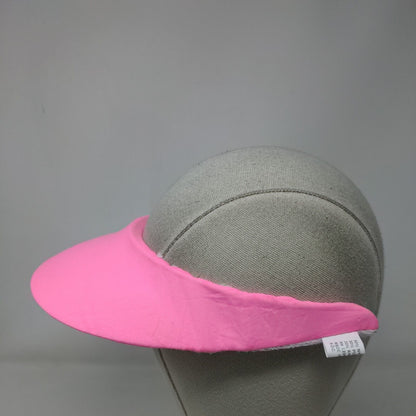Unbranded Sun Hat Clip On Visors Pink One Size Adjustable Wide Brim Blank
