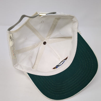 Snoopy Top Pop Slideback Rope Hat White One Size Solid Leather Strap