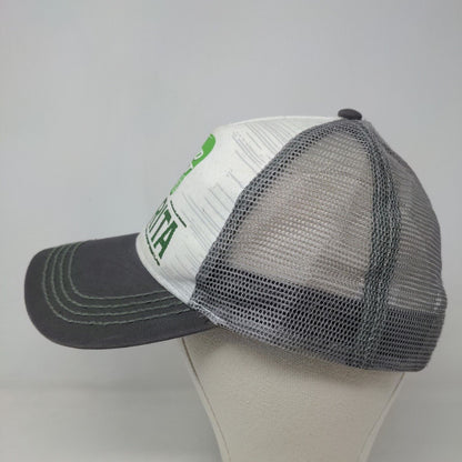 Bud Light Men's Snapback Mesh Back Hat Gray OSFM Lime A Rite Graphic Logo Beer