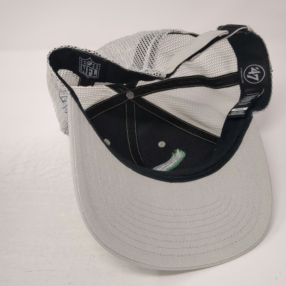 Philadelphia Eagles NFL 47 Gray One Size Cap Mesh Back Curved Brim Football Hat
