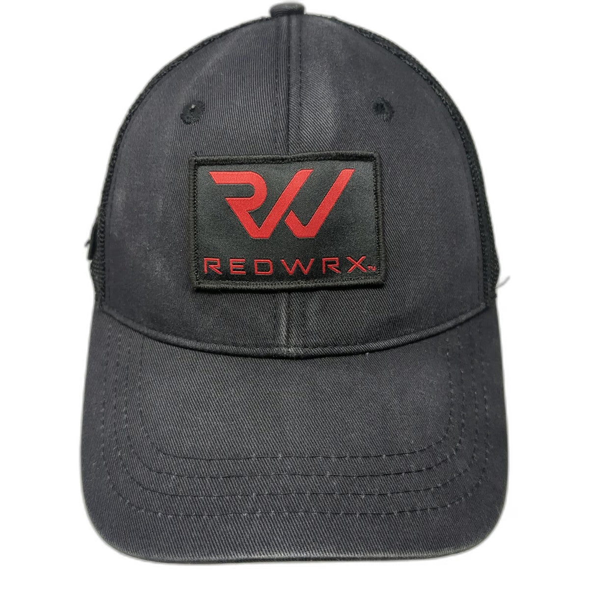 Hoyt Archery REDWRX Trucker Hat Black Red One Size Snapback Mesh Patch Hunting