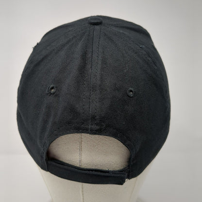 Cap America Strapback Hat Black One Size Embroidered Logo Adjustable