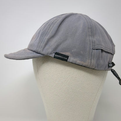 Gegeen Domog Baseball Cap Gray One Size Distressed Short Brim Toggle Strap Hat