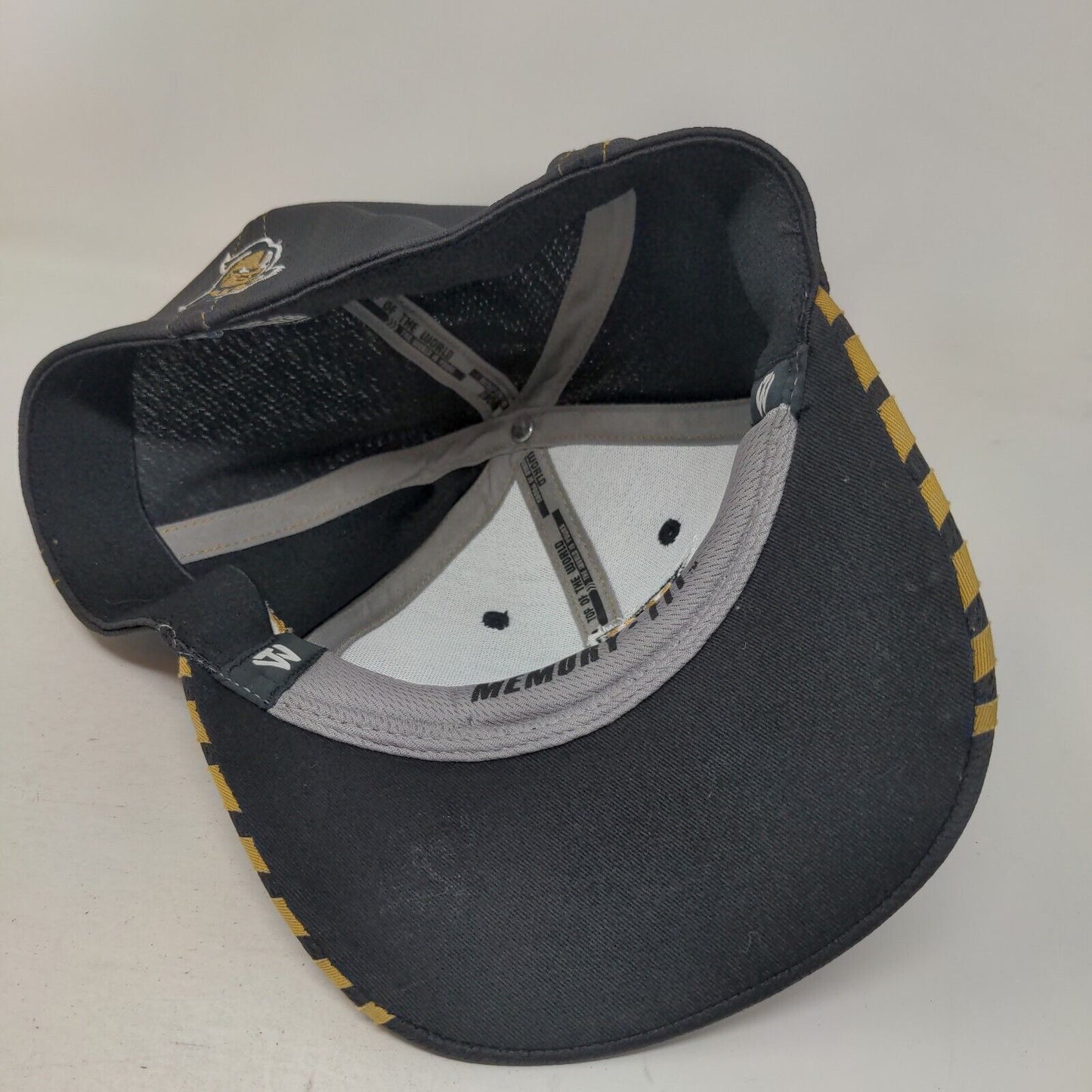 UCF Golden Knights Fitted Hat Black Gold OSFA Top of the World NCAA Embroidered