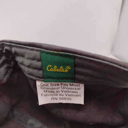 Cabela's Club Slideback Hat Gray OSFA Embroidered Adjustable 6 Panel