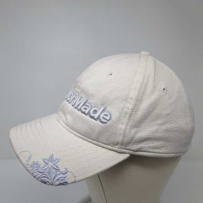 TaylorMade Strapback Hat White Cream One Size Adjustable Embroidered