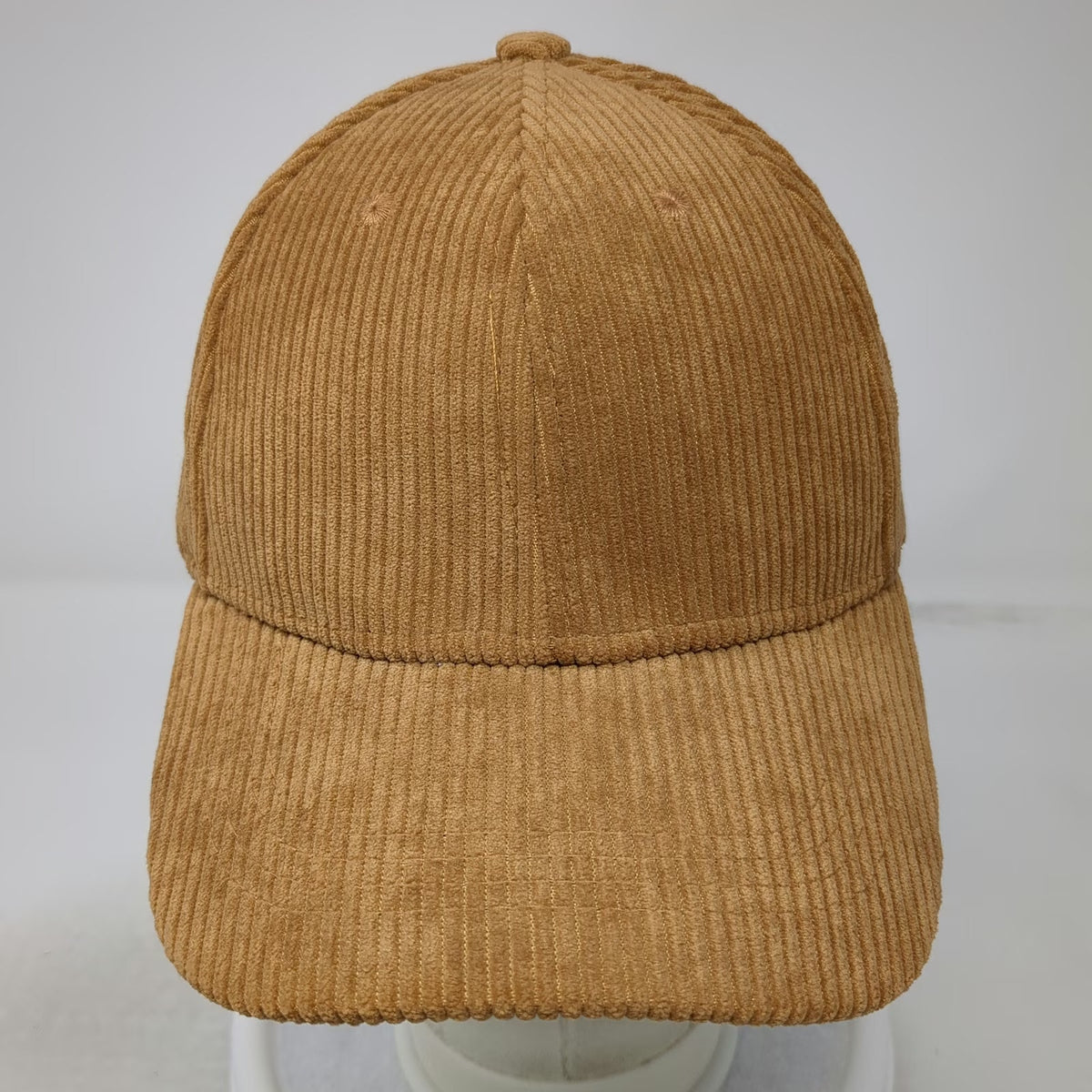 Baseball Cap Brown One Size Corduroy Solid Strapback Adjustable Blank Hat