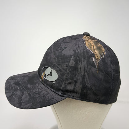 Mossy Oak Baseball Cap Black M Stretch Fit Break-Up Eclipse Camo Tree Hat