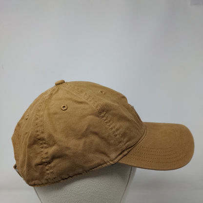 Carhartt Strapback Hat Brown OSFA Adjustable Patch Logo 6 Panel Cotton