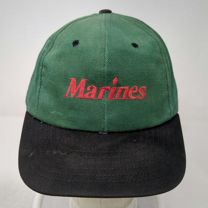 Marines Green Snapback Hat Vintage USA Made The Chance Is Forever Embroidery