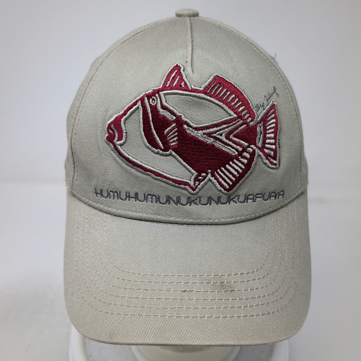 Hawaiian Headwear 5 Panel Beige One Size Humuhumunukunukuapuaa State Fish Hat
