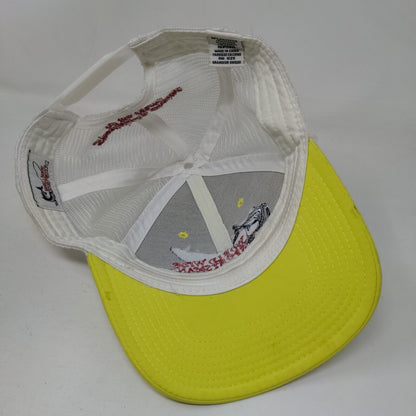 World Wide Sportsman Fish Snapback Mesh Back Trucker Hat Yellow One Size