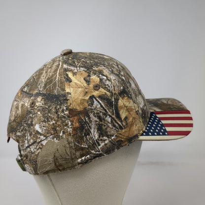 Outdoor Cap Baseball Cap Brown One Size Camo American Flag JB Auto Glass Hat