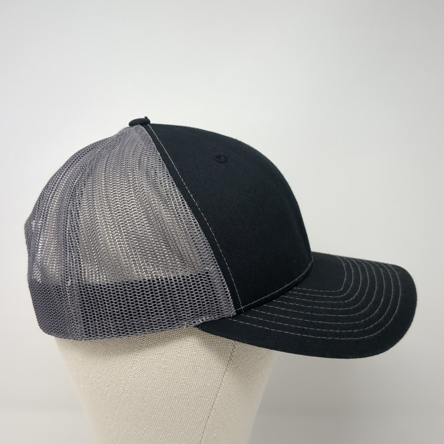 RS Electric Snapback Trucker Hat Black One Size Mesh Back Richardson