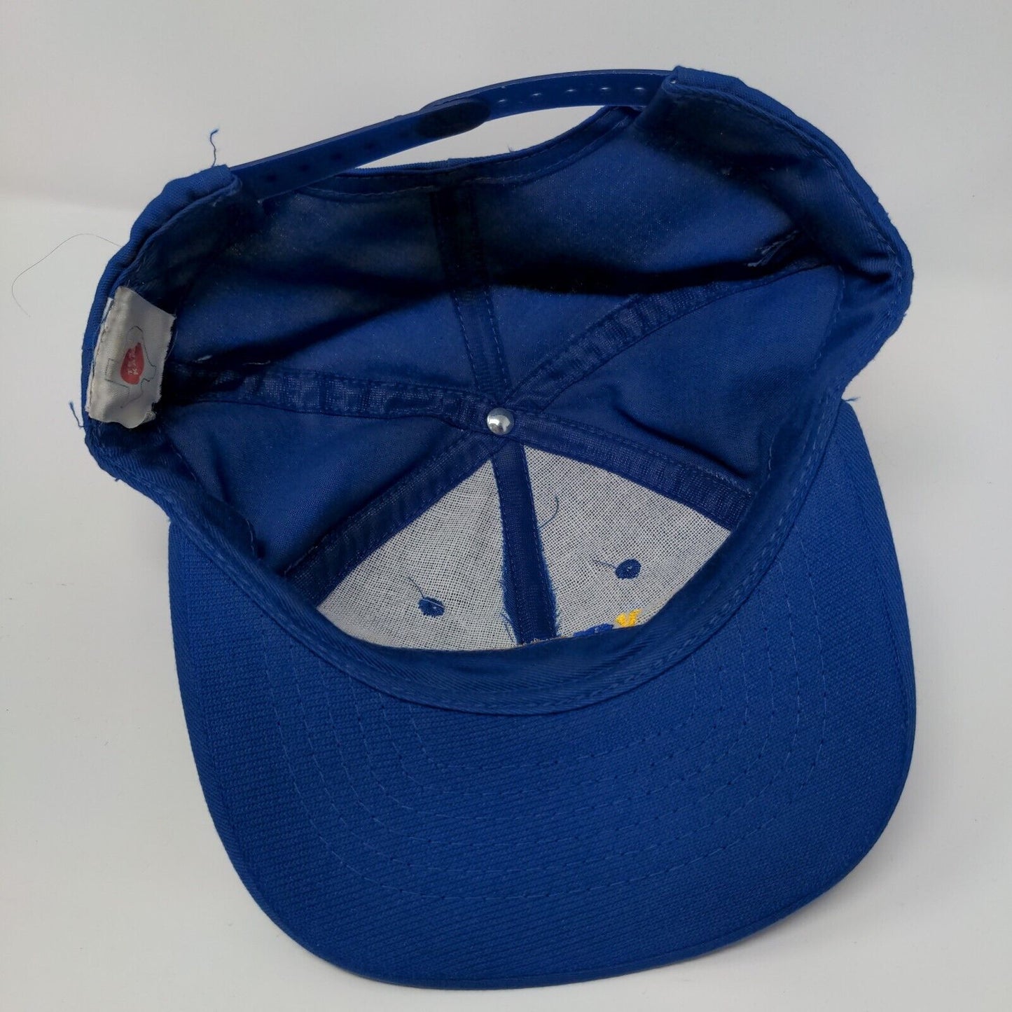 NAPA Snapback Hat Blue OSFA Adjustable Embroidered Vented Holes Tex Kap