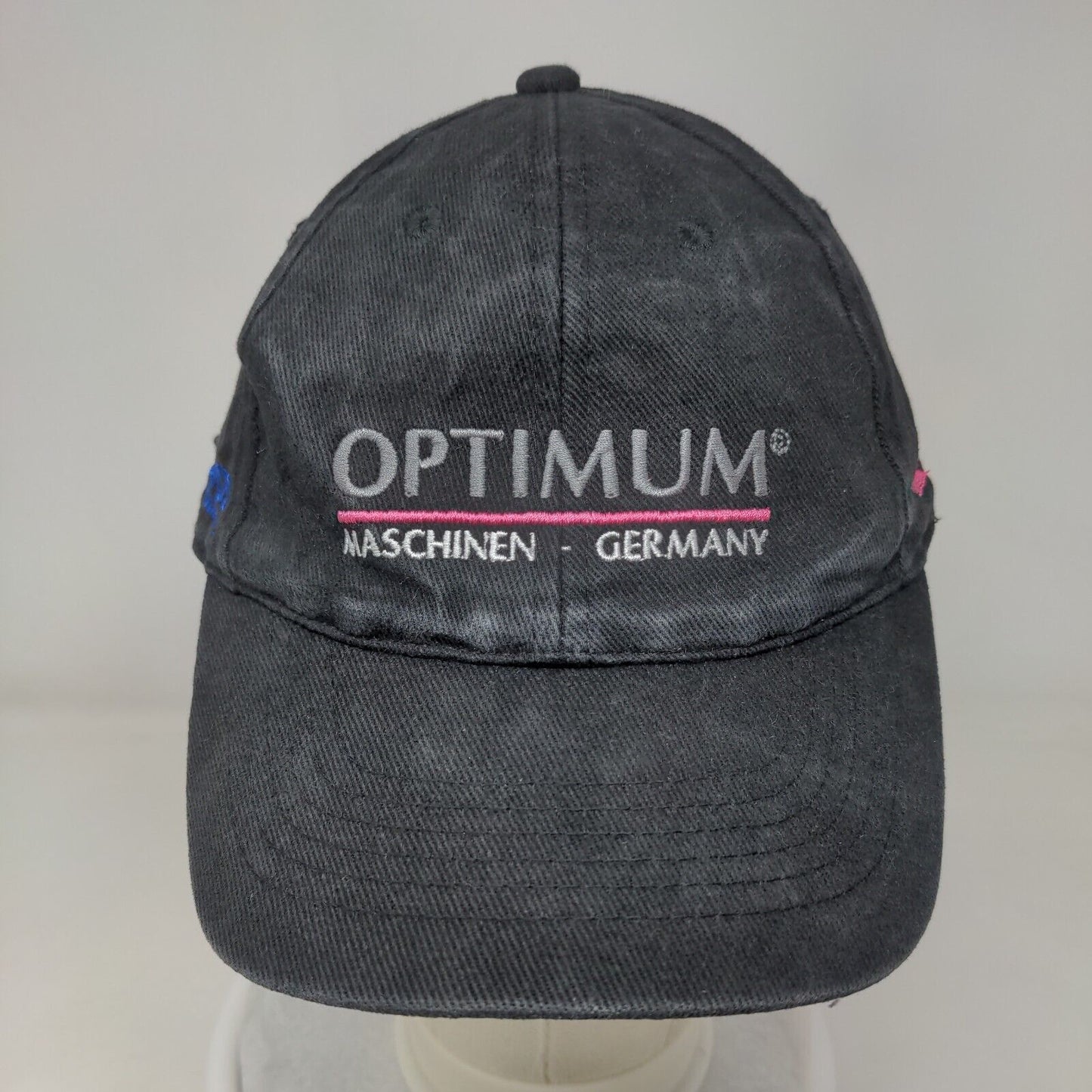 Optimum Maschinen-Germany Strapback Hat Black One Size Embroidered