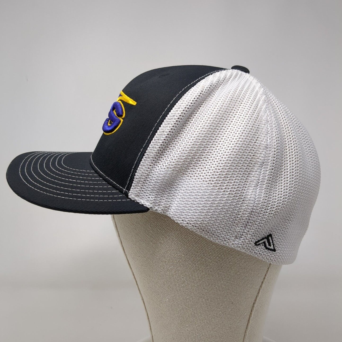 Pacific Headwear Fitted Trucker Hat Black 7 3/8-8 D-Series 405 Mesh Back