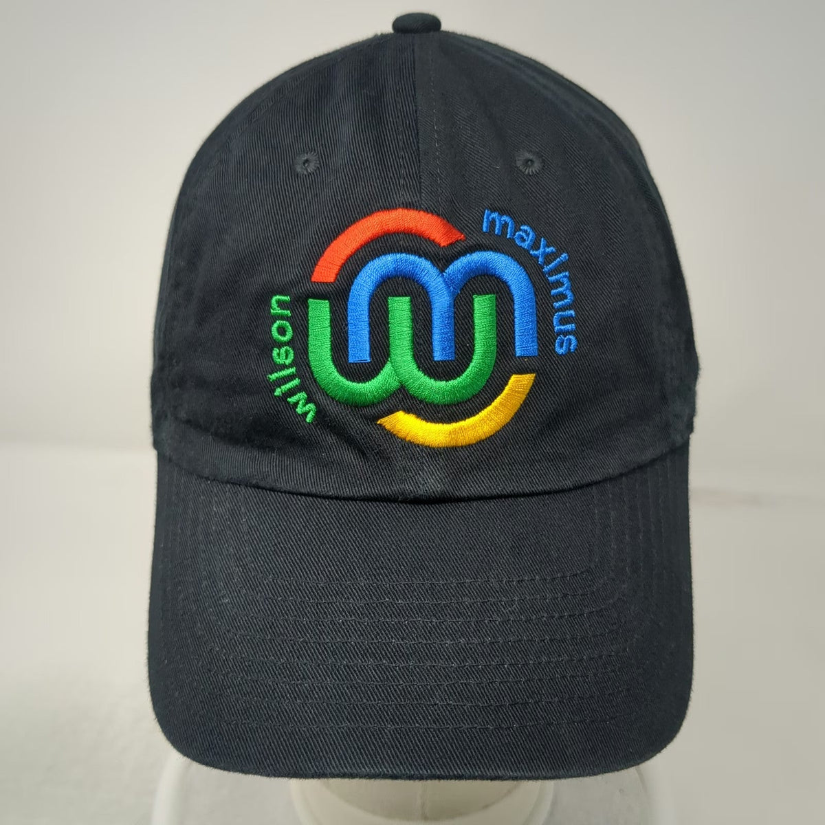 Nike Baseball Cap Black One Size Wilson Maximus Embroidered Swoosh Slideback Hat