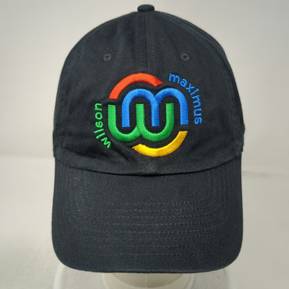 Nike Baseball Cap Black One Size Wilson Maximus Embroidered Swoosh Slideback Hat