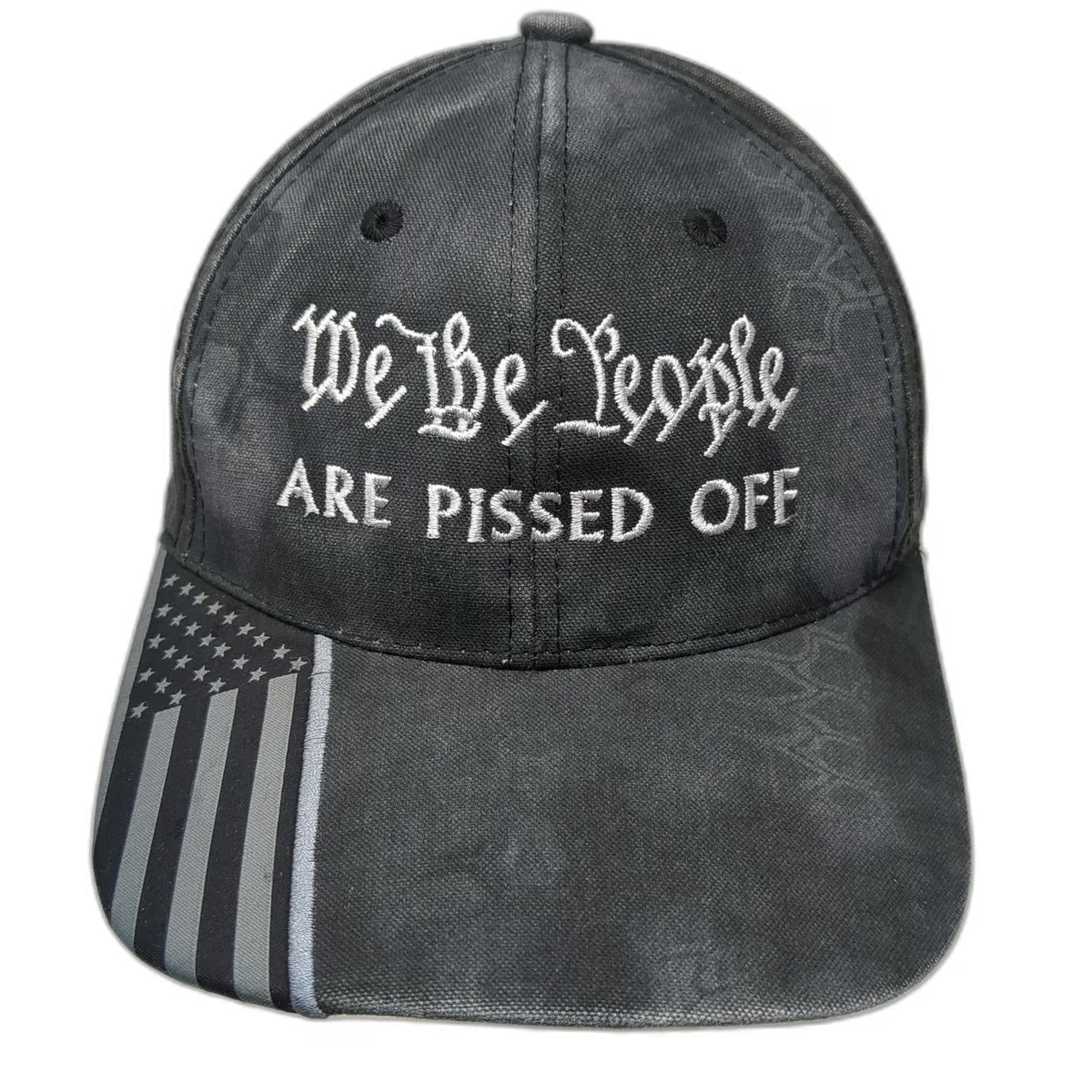 Outdoor Cap Black Baseball Cap One Size Kryptek Camo We The People USA Flag Hat