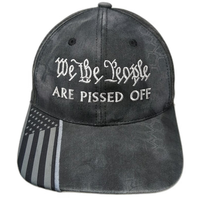 Outdoor Cap Black Baseball Cap One Size Kryptek Camo We The People USA Flag Hat