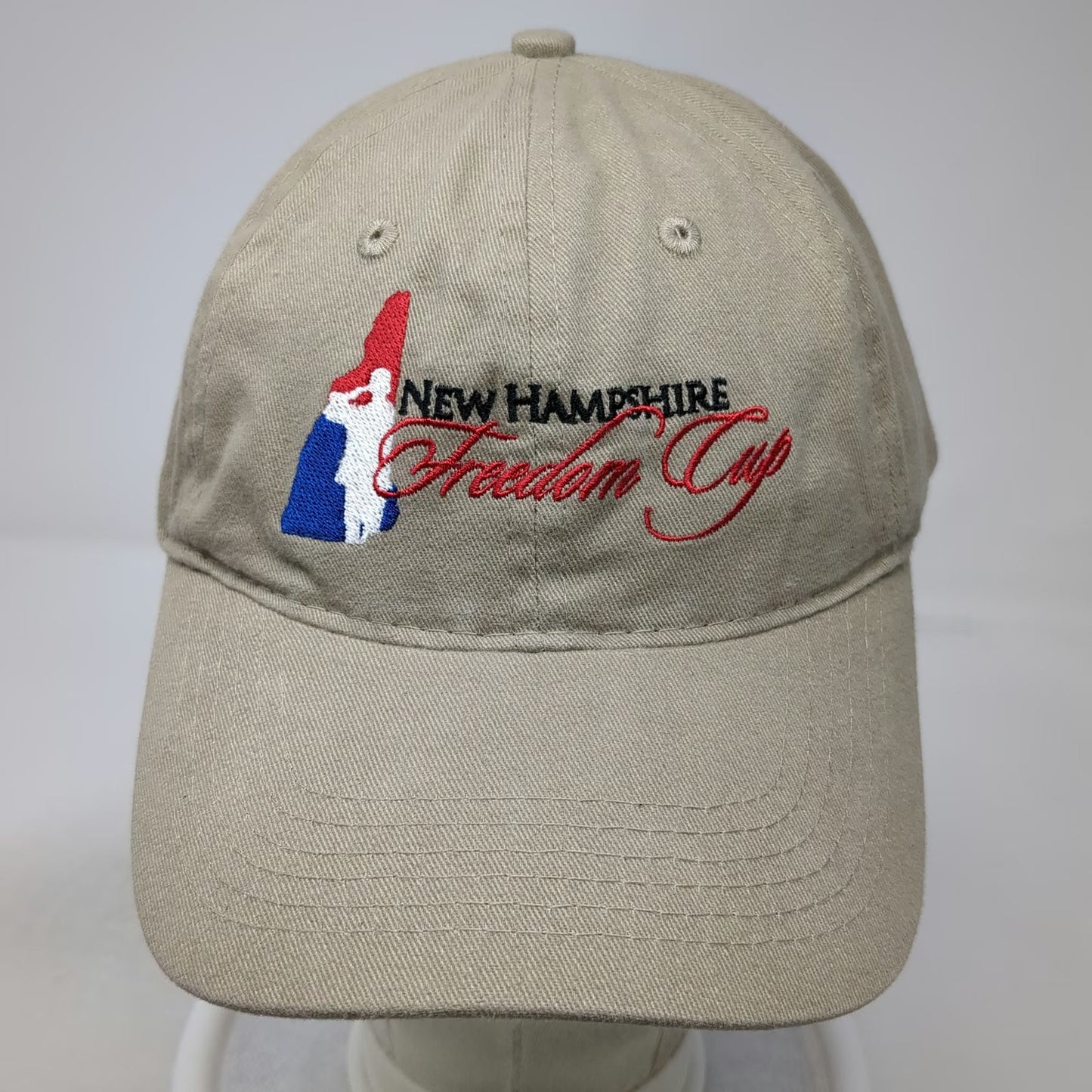 Port & Company New Hampshire Freedom Cup Beige One Size Baseball Cap Hat Cotton