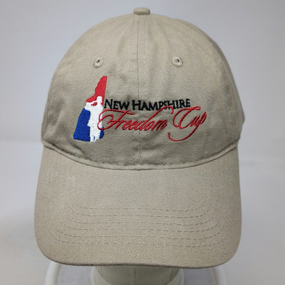 Port & Company New Hampshire Freedom Cup Beige One Size Baseball Cap Hat Cotton