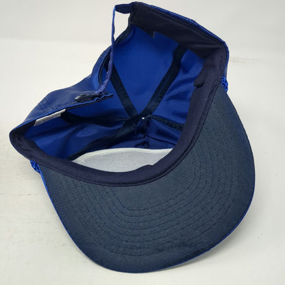 Mohr's 5 Panel Blue Hat One Size Kodiak Northwest Satin Rope Brim Logo Strap