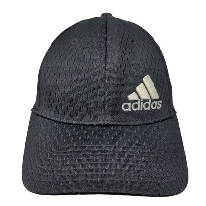 Adidas Strapback Hat Black OSFA Adjustable Embroidered Breathable Mesh